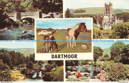 R303340 Dartmoor Fingle Bridge Buckfast Abbey Dartmoor Ponies Huccaby Bridge Hex