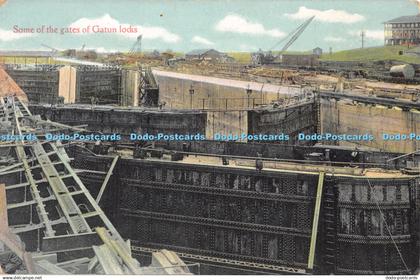 R308700 Some of the gates of Gatun locks J de Lemos and Hess The Tokio Bazaar