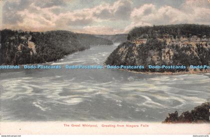 R314259 The Great Whirlpool Greetings from Niagara Falls Litho Chrome order No 1