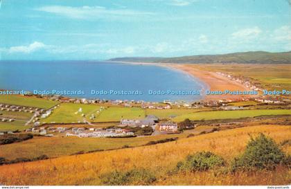 R326582 Cardiganshire Borth Sands and Village from the South A Dixon Lotus Produ