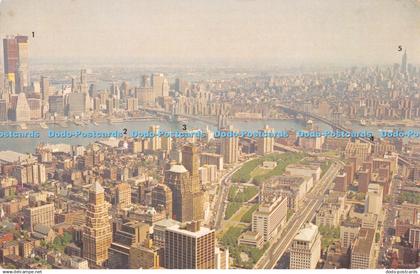 R336358 Aerial View of New York City World Trade Center Bethel home Group of Wat