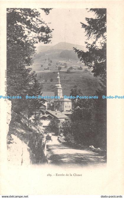 R337888 Entree de la Clusaz Postcard