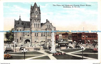 R341814 Anderson S C The Plaza and Anderson County Court House E C Kropp