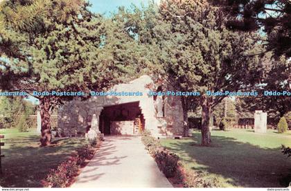 R379801 Okla Oklahoma City Lourdes Grotto Mount St Mary Mitchell Byfield Studios