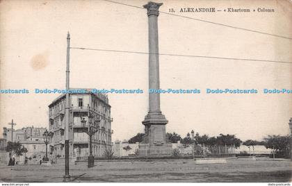 R416229 13 Alexandrie Khartoum Column P Coustoulides Alexandrie Egypte