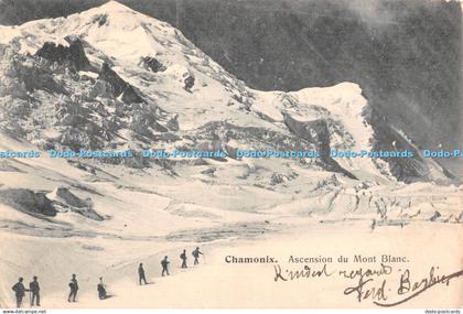 R417422 Chamonix Ascension du Mont Blanc Postcard