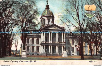 R428606 Concord N H State Capitol Illustrated Postal Card and Novelty