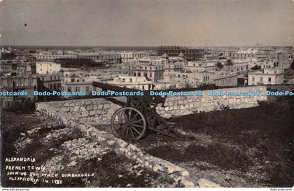 R454528 Alexandria French Town Showing Gun which Bombarded Alexandria V Page L S