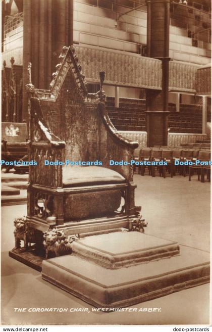 R475136 The Coronation Chair Westminster Abbey R P Howgrave Westminster Abbey Co