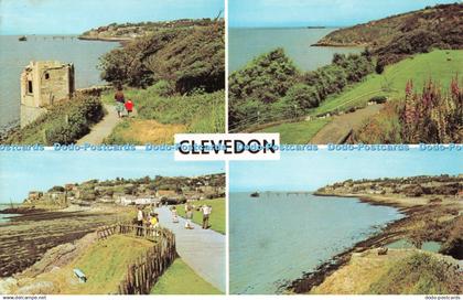 R485935 Clevedon Lady Bay From Green Beach Multi View 1967