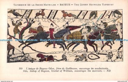 R487778 Bayeux Queen Mathilda Tapestry 169 Odo bishop of Bayeux brother of Willi