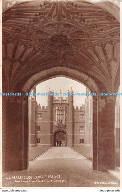 R495814 Hampton Court Palace Base Court From Clock Court Gateway H M Office of W