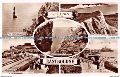 R509761 Greetings From Eastbourne Seven Sisters Near Eastbourne RP Multi View 19