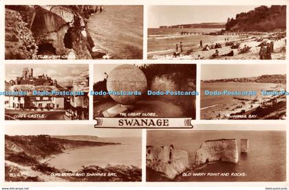 R511537 Swanage The Great Globe Corfe Castle Swanage Bay Valentine RP Multi View