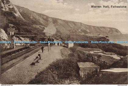 R609741 Folkestone Warren Halt Postcard