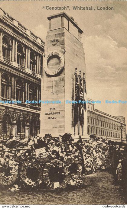 R610979 London Whitehall Cenotaph Postcard