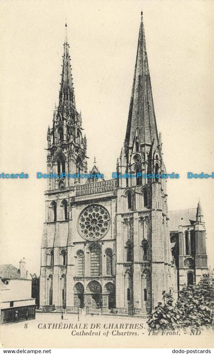 R624467 8. Cathedrale de Chartres. Cathedrale of Chartres. Front. ND. Levy et Ne