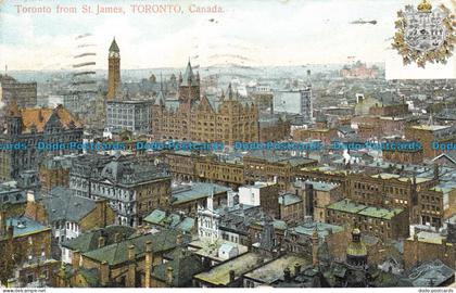 R631347 Canada. Toronto From St. James. Toronto. 1907