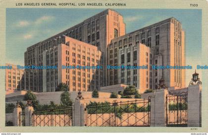 R677097 California. Los Angeles. Los Angeles General Hospital. Tichnor Art Compa