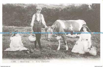 R681500 Sark. Rural Scene. Scene Champetre. P. Webb. Sark in the Past Series. No