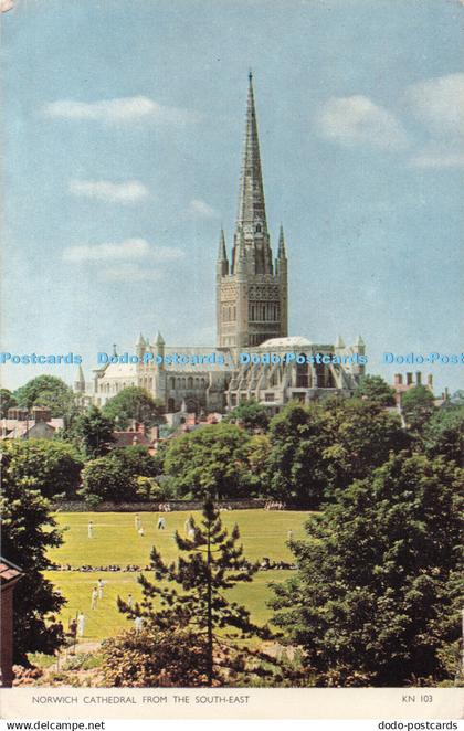 R718531 Norwich Cathedral From the South East Jarrold Norwich England RP 1962