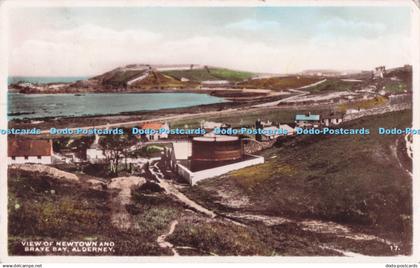 R720062 Alderney View of Newtown and Braye Bay B B London RP