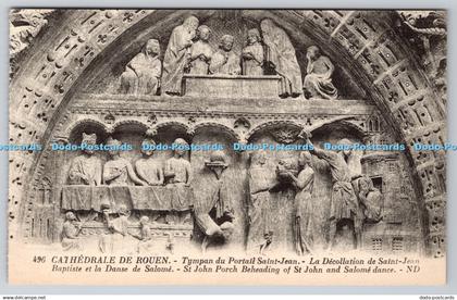 R739298 Cathedrale de Rouen St John Porch Beheading of St John and Salome Dance