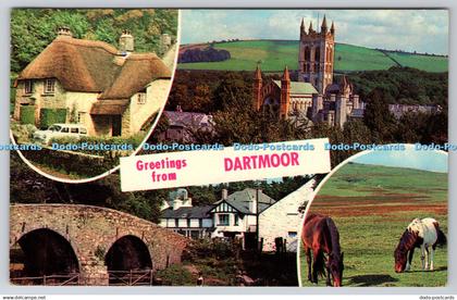 R745061 Greetings from Dartmoor Dartmoor Ponies Two Bridges Two Counties Match C