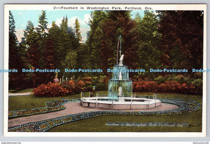 R746466 Fountain in Washington Park Portland Ore The Oregon News Portland Oregon