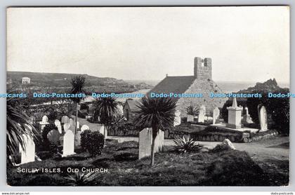 R768545 Scilly Isles Old Church Photochrom London