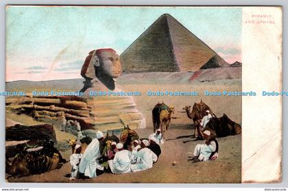 R770986 Pyramid and Sphynx Cairo Postcard Trust No 20