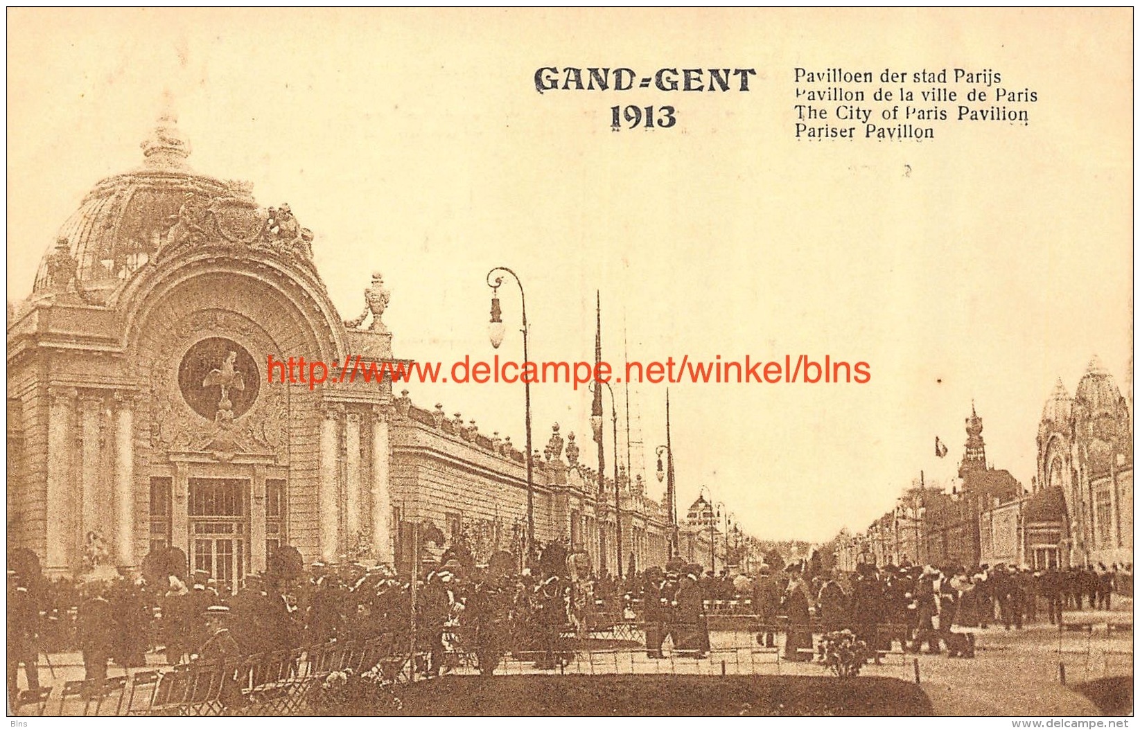 Wereldtentoonstelling 1913 Paviljoen Stad Parijs - Gent