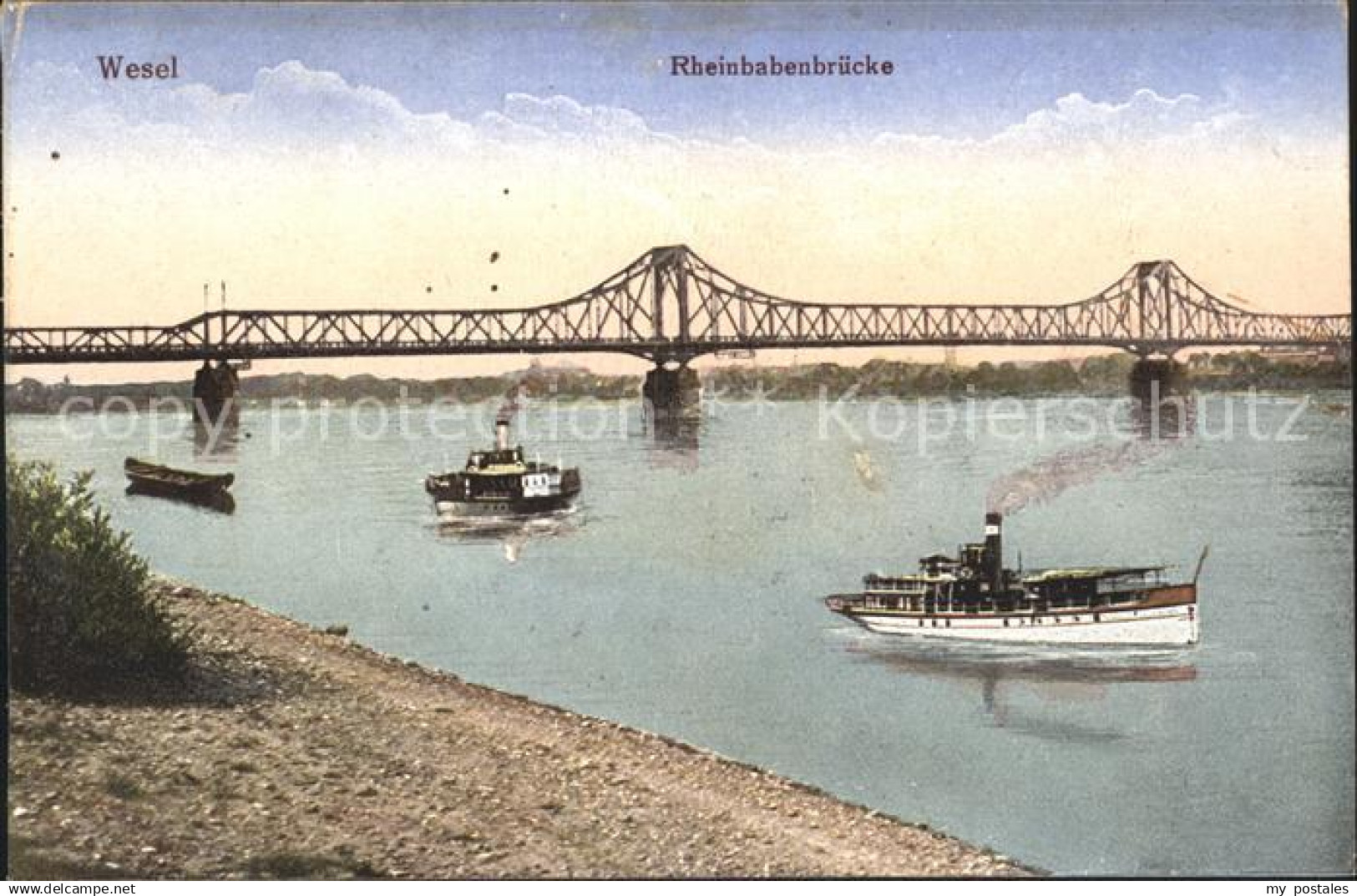 Wesel Rhein Rheinbabenbruecke