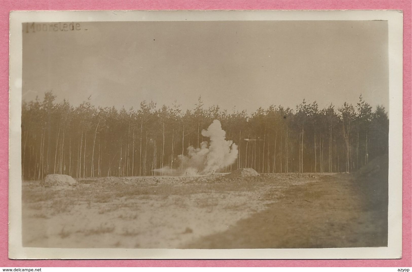 West-Vlaanderen - Flandre occidentale - Carte photo - Foto - MOORSLEDE - Explosion - Guerre 14/18 - Carte N° 8