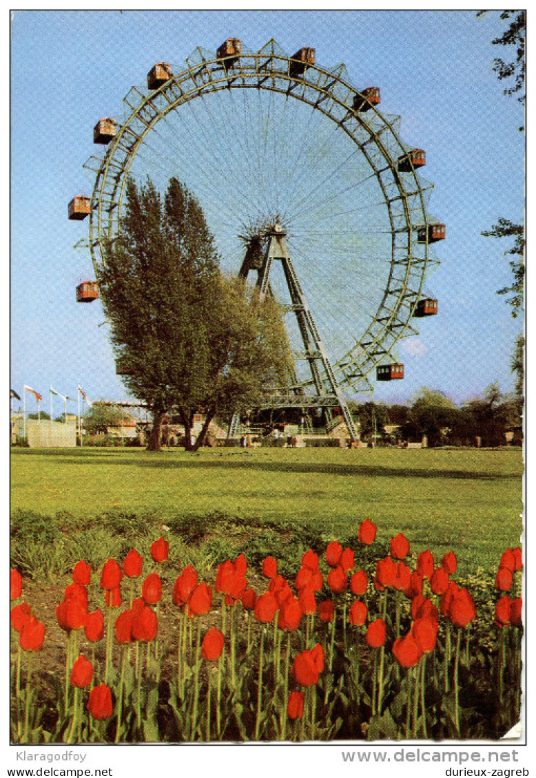 Wien Prater old postcard travelled 196? to Yugoslavia bb