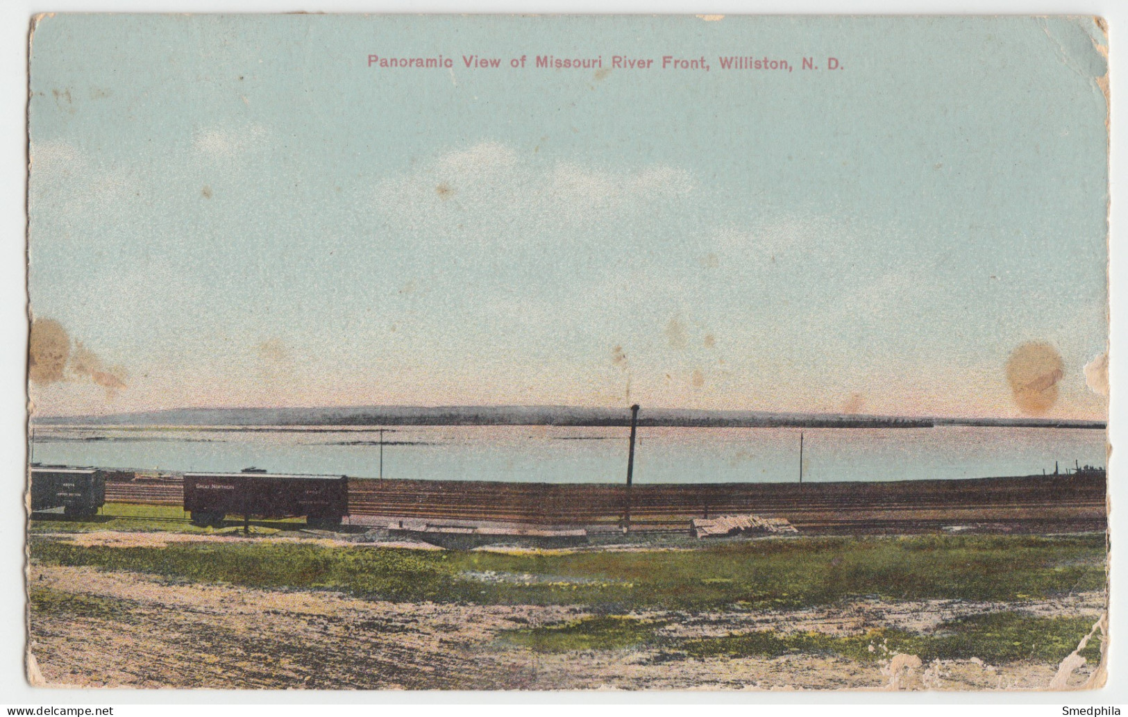 Williston - Panoramic View Of Missouri River Front