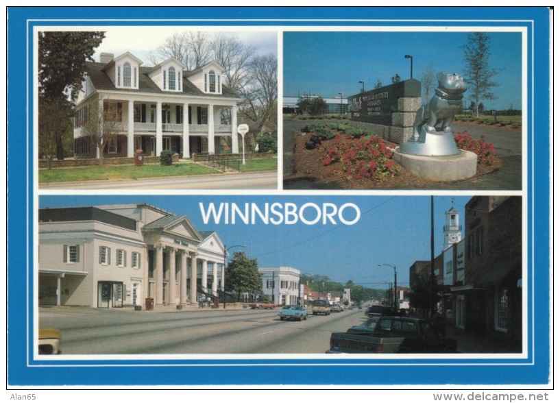 Winnsboro SC South Carolina, Street Scene, Mack Truck Factory, c1990s/2000s Vintage Postcard