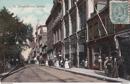 CANADA - Quebec - St. Joseph Street 1914