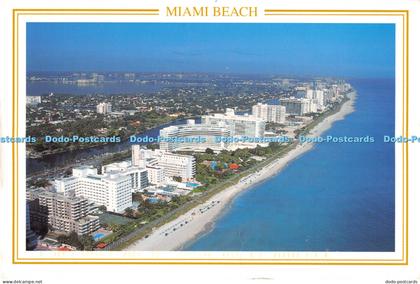 D008566 Miami Beach. Florida. Sunny Miami Beach stretches as far as the eye can