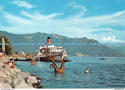 D050922 Vevey. Le Quai. Zed Pully. Postcard