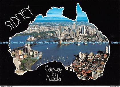 D057805 Sydney. Gateway to Australia. Aerial view of Sydney. The Glamour City of