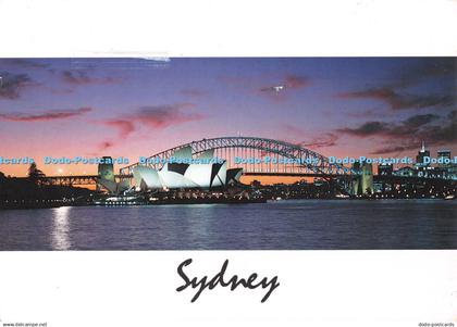 D096877 Sydney. New South Wales. Australia. Sydney Harbour at Dusk. David Messen