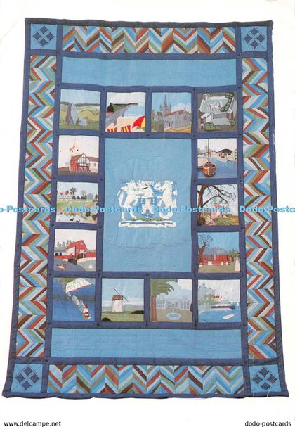 D099345 The Isle of Wight Quilt. Members of the Isle of Wight Branch of the Embr