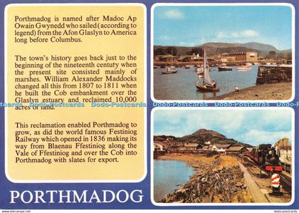 D101284 Porthmadog. Gwynedd. J. Arthur Dixon. Multi View