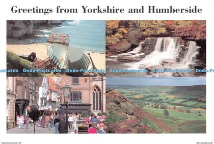 D114886 Greetings from Yorkshire and Humberside. North Yorkshire. West Yorkshire