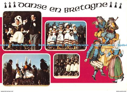 D114936 La Bretagne Pittoresque. Danse en Bretagne. Yvachrome. Belles Editions d