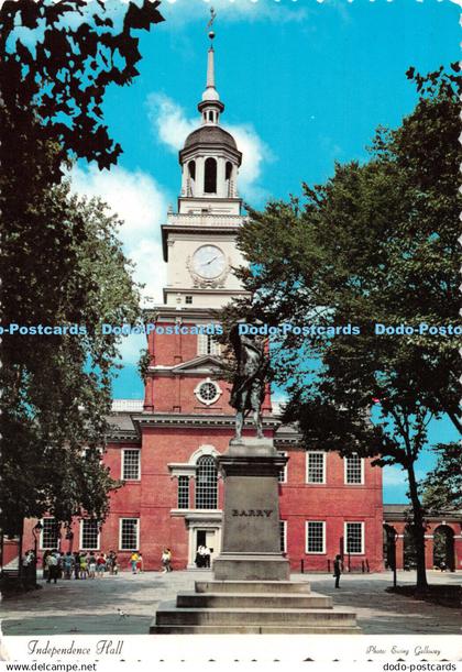 D117819 Independence Hall. Freedom Postcard. Ewing Galloway. 1974