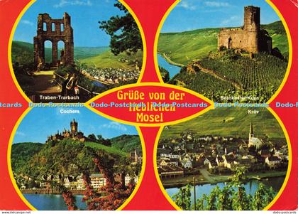 D165371 Gruss Von Der Lieblichen Mosel. Krov. Rahmel. Multi View