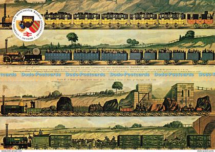 D183591 Early Trains on the Liverpool and Manchester. Liverpool and Manchester R