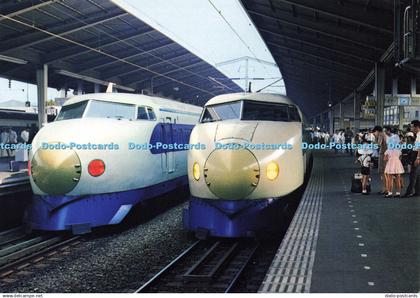 D189027 Bullet Trains at Tokyo Central Railroad Station. NBC